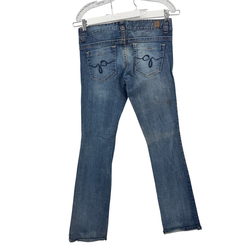 Guess Jeans Daredevil Bootcut Women 28 Blue Stretch Low Rise Denim Y2K Classic
